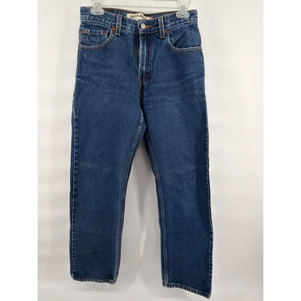 Levi's 505 Regular Fit Men's Jeans Dark Wash Denim‎ W29 L32
